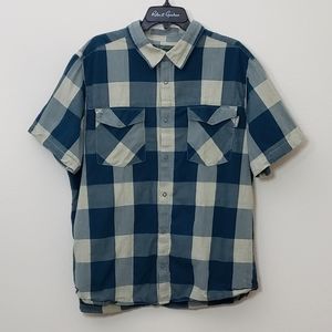 Woolrich men shirt sleeves button down shirt XXL